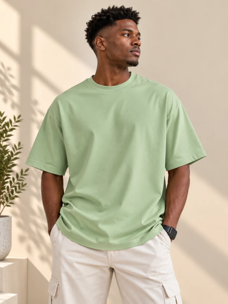 Plain Pistachio Green T-Shirt