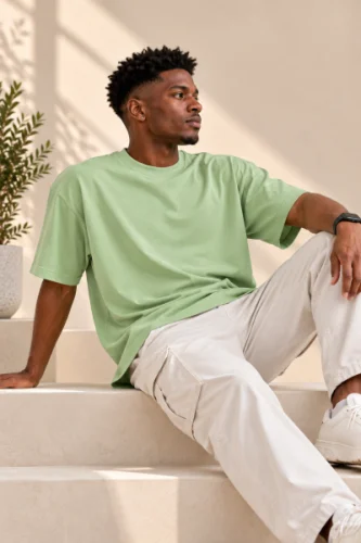 Plain Pistachio Green T-Shirt