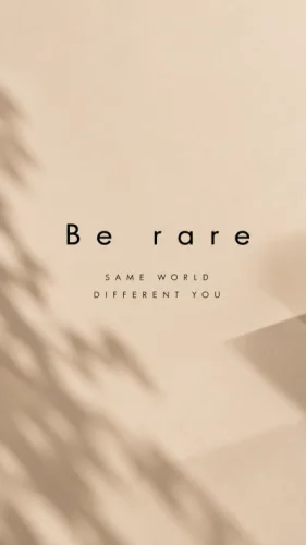 Be Rare Minimalist Graphic T-Shirt for Men | Relaxed Fit Cotton T-Shirt