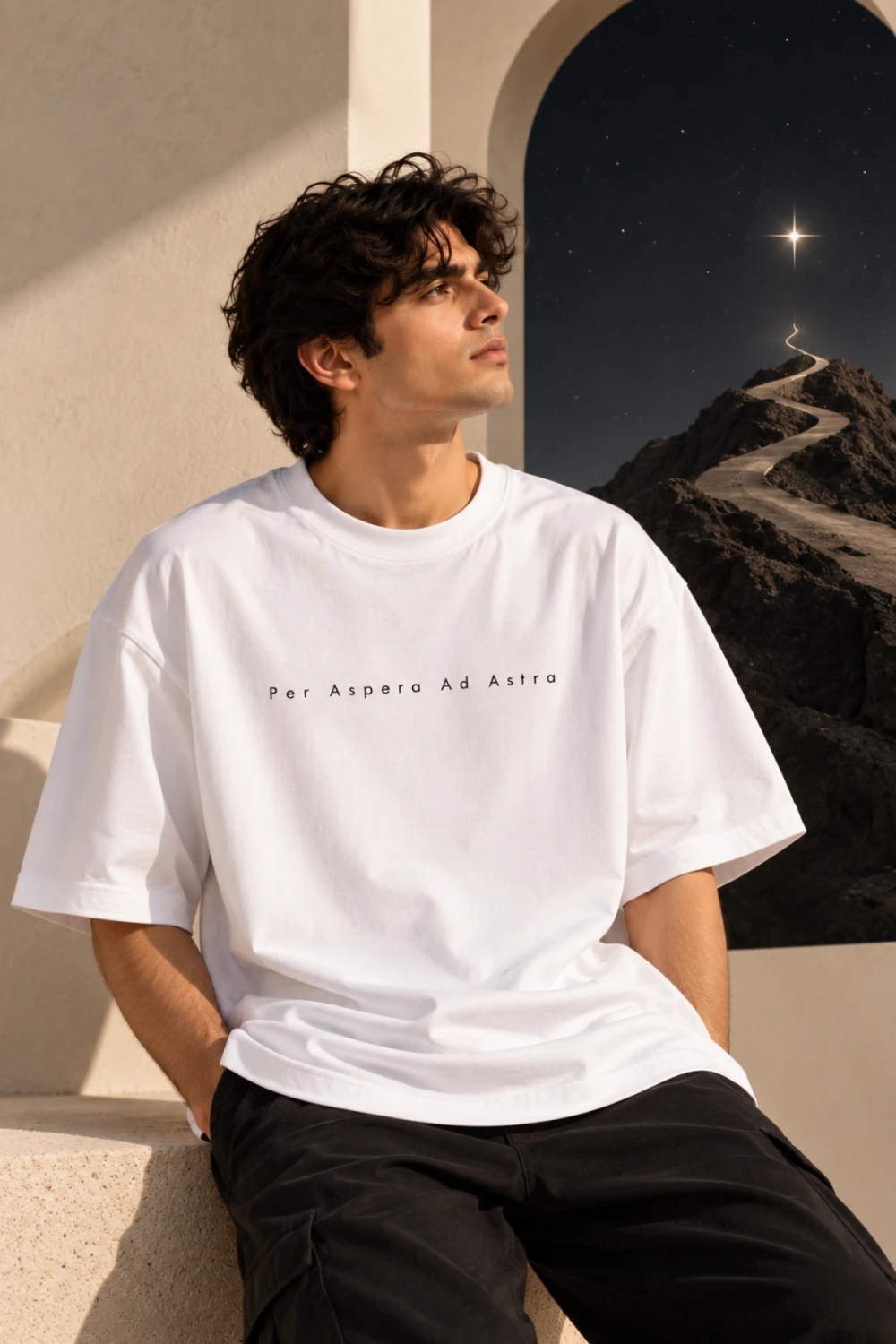Per Aspera Ad Astra Minimalist T-shirt